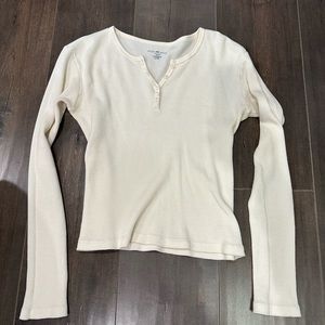 Brandy Melville Cream Long Sleeve